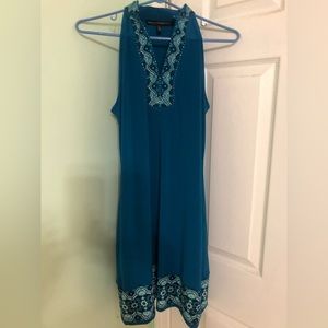 White House black market beaded sleeveless dress size M